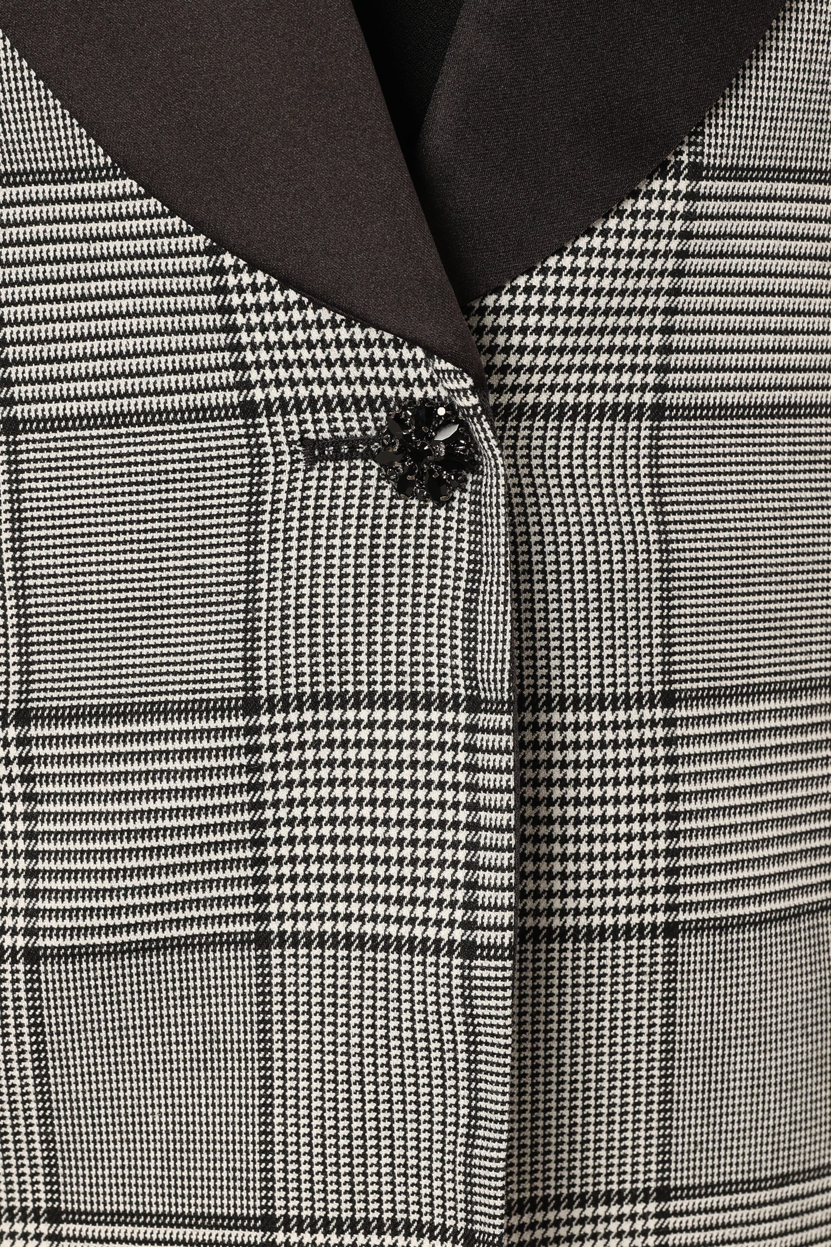 Veronica Contrast Lapel Blazer - Grey - Image 11