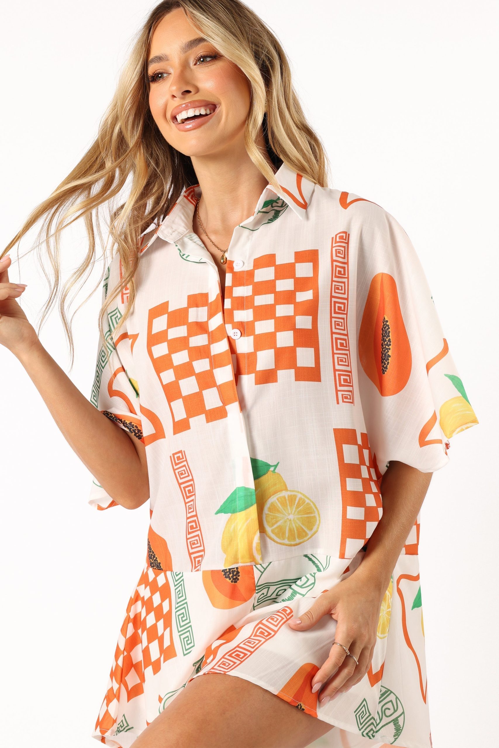 Sebastian Romper - White Orange - Image 3