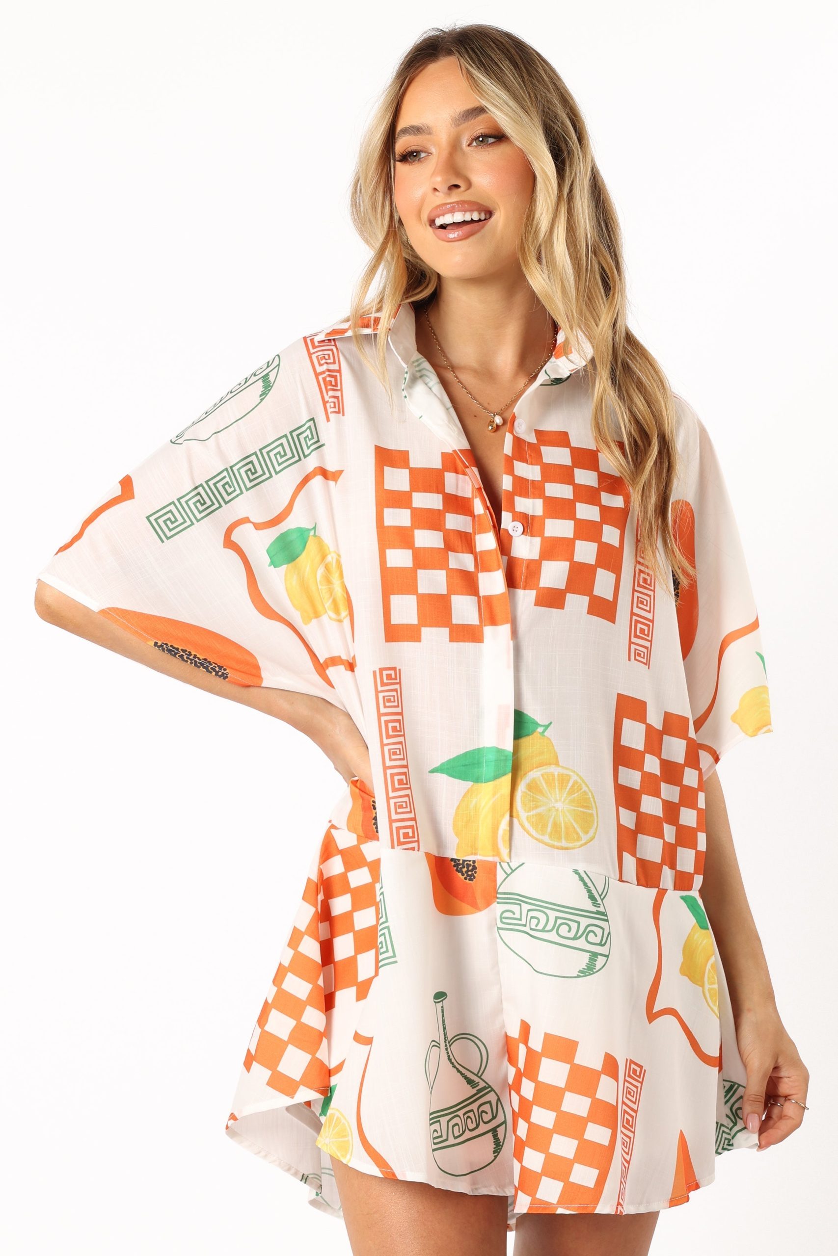 Sebastian Romper - White Orange - Image 4