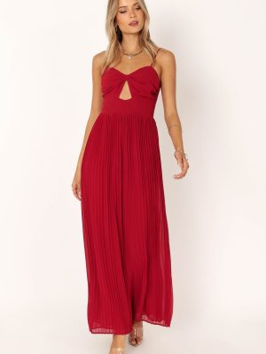 Alice Wide Leg Jumpsuit - Red
