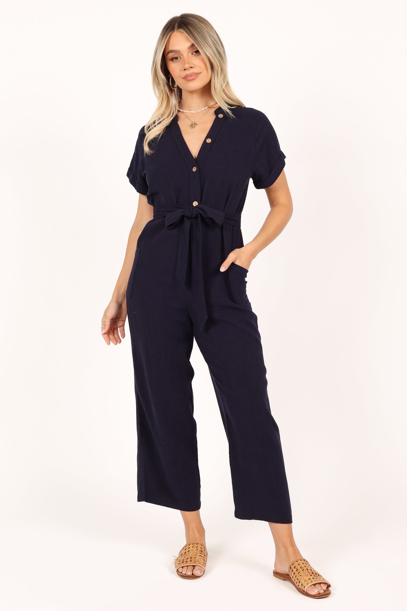 Archie Jumpsuit - Navy - Image 3