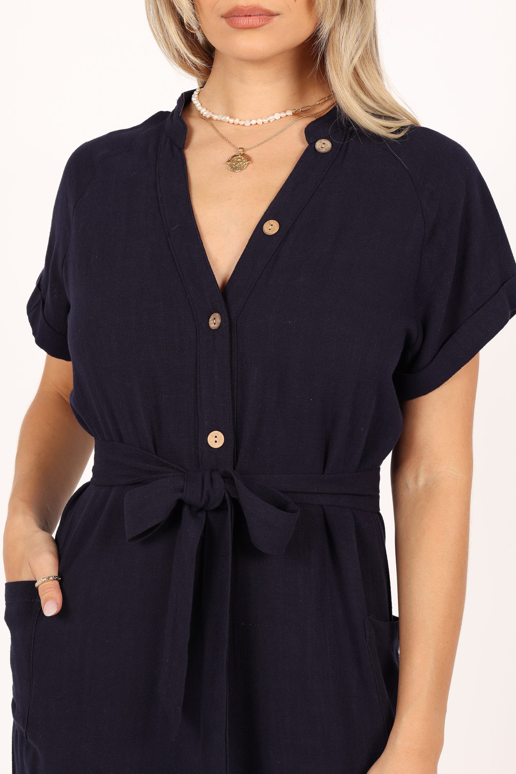 Archie Jumpsuit - Navy - Image 4