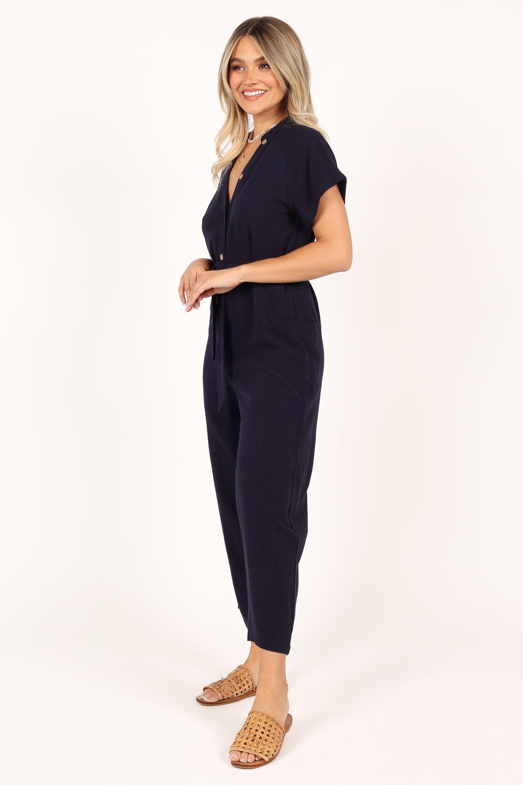 Archie Jumpsuit - Navy - Image 5