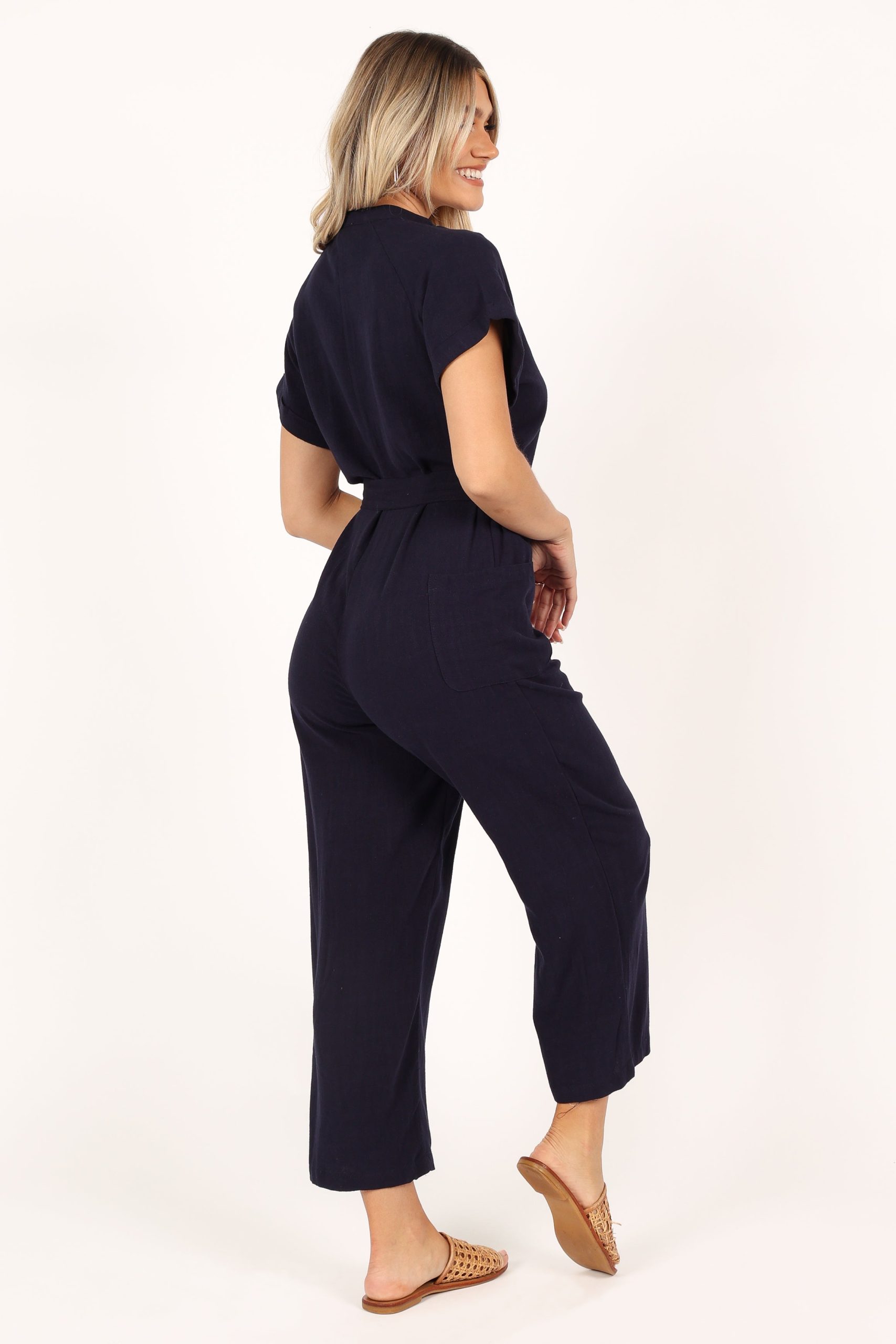 Archie Jumpsuit - Navy - Image 8