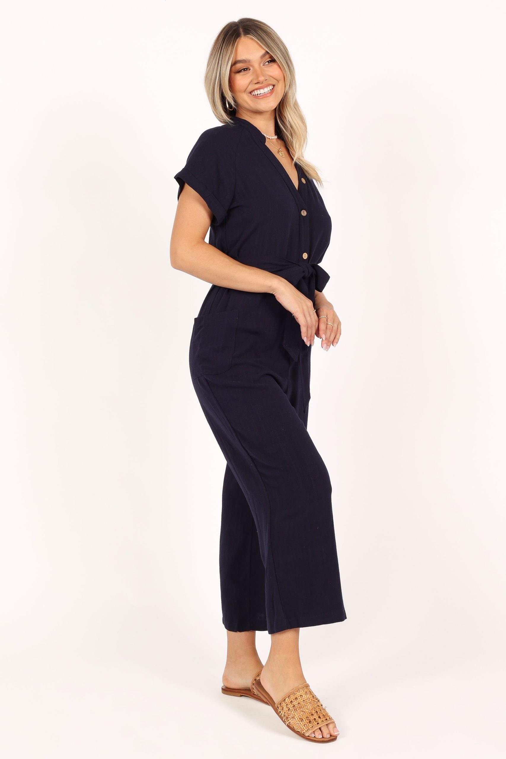 Archie Jumpsuit - Navy - Image 9