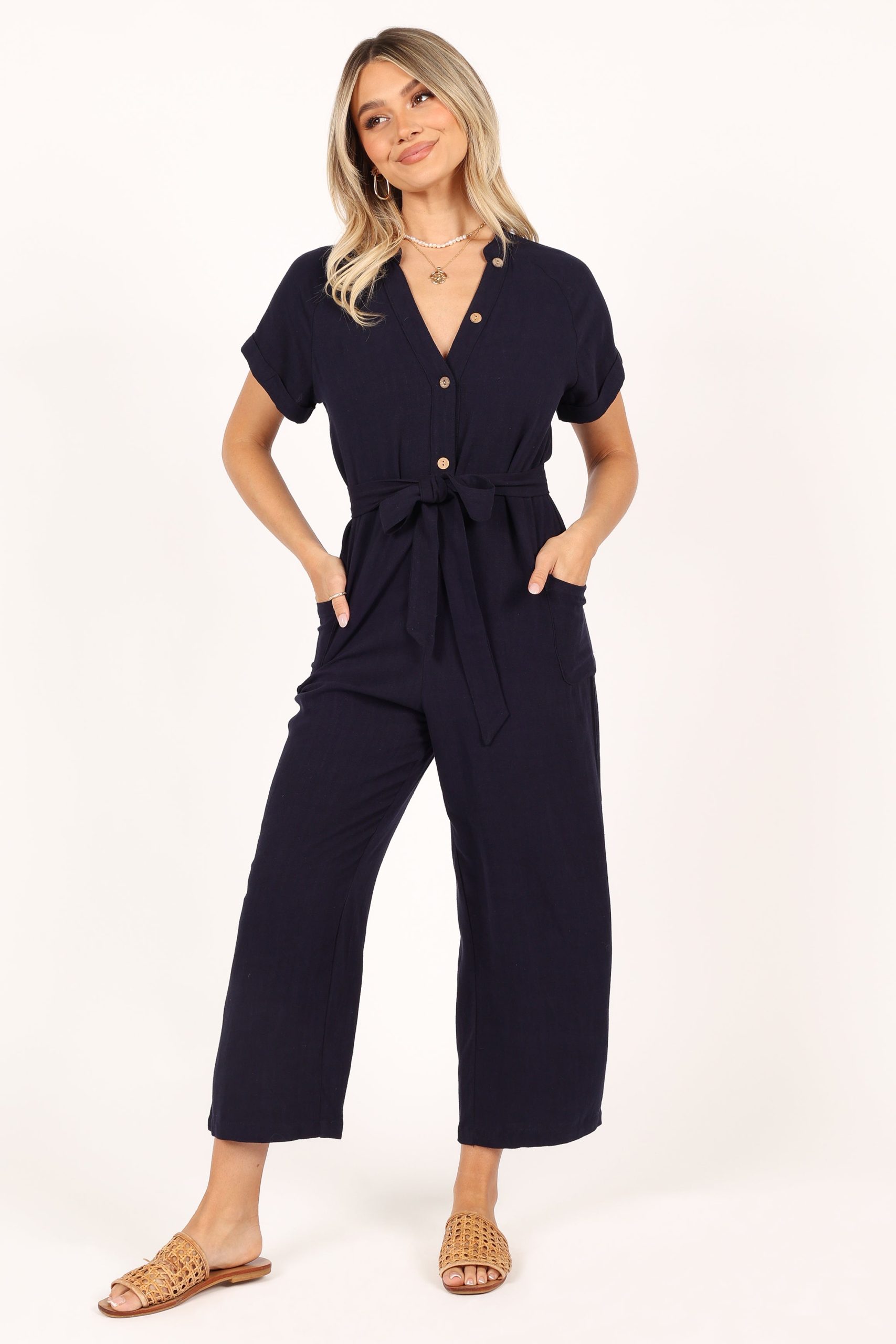 Archie Jumpsuit - Navy - Image 10
