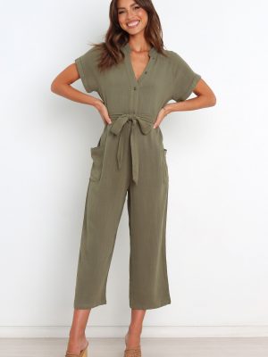 Archie Jumpsuit - Olive