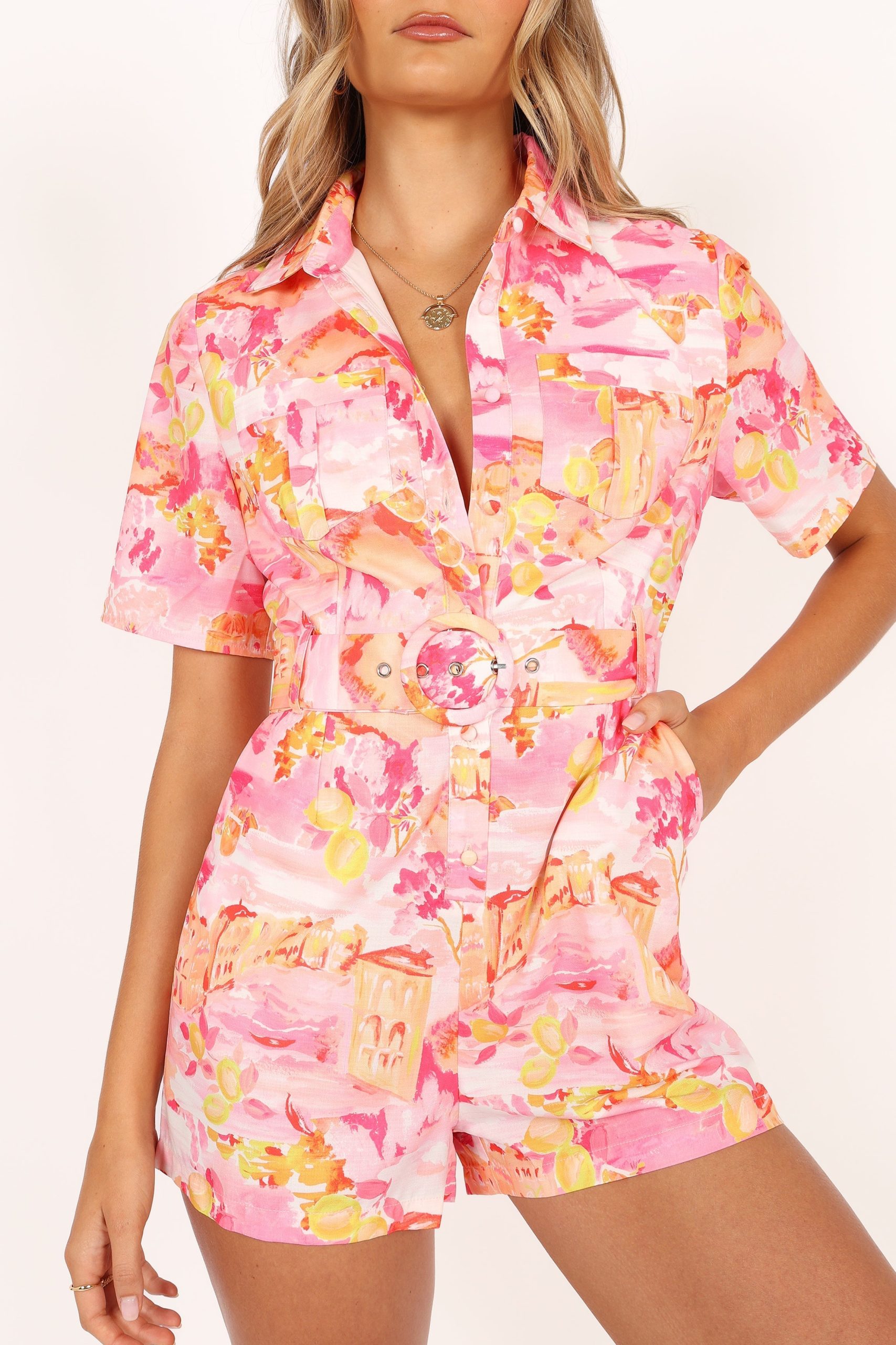 Arianna Romper - Pink Scenic - Image 5