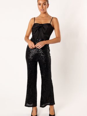 Chiara Sequin Jumpsuit - Black