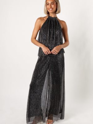 Elly Halter Jumpsuit - Black