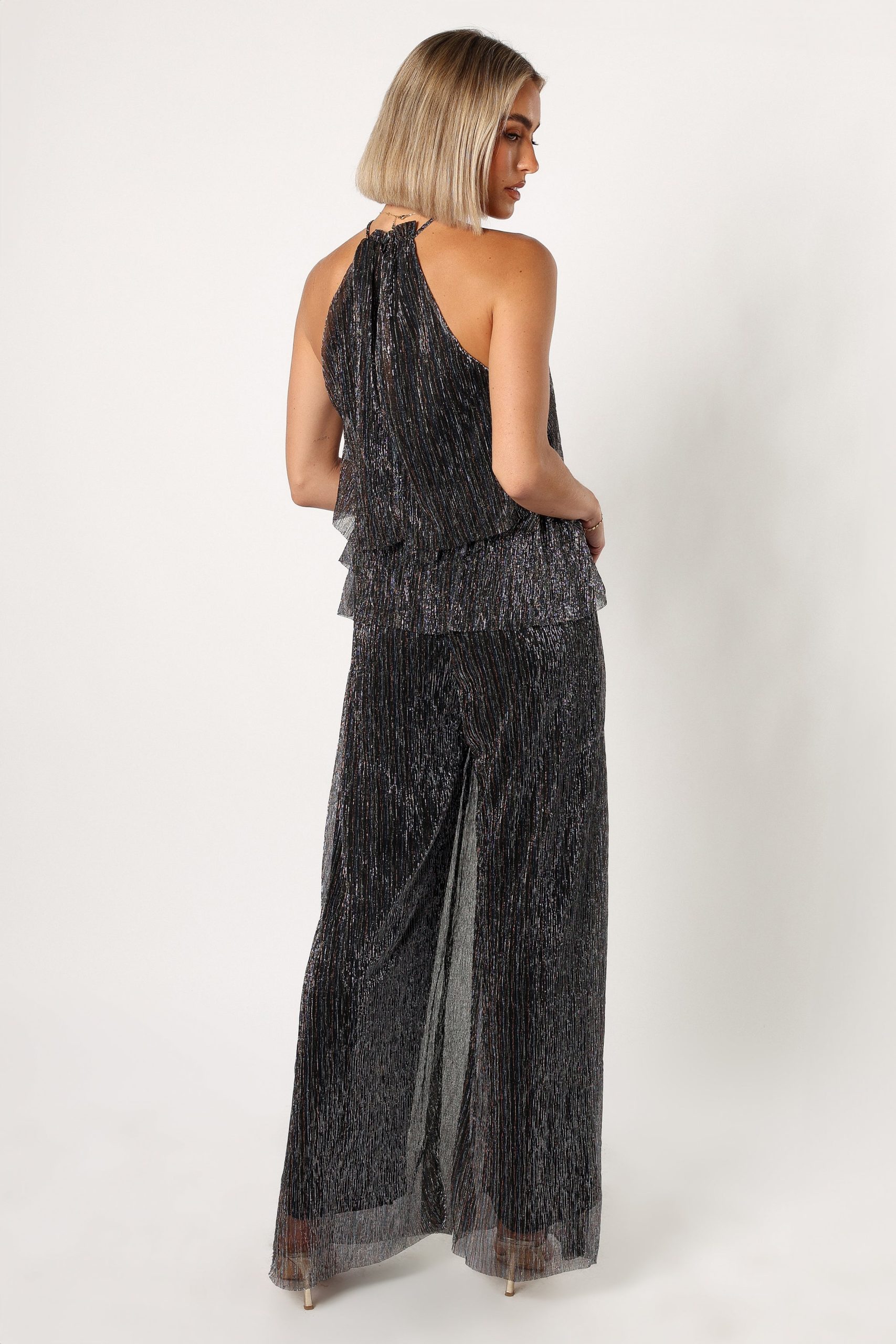 Elly Halter Jumpsuit - Black - Image 3