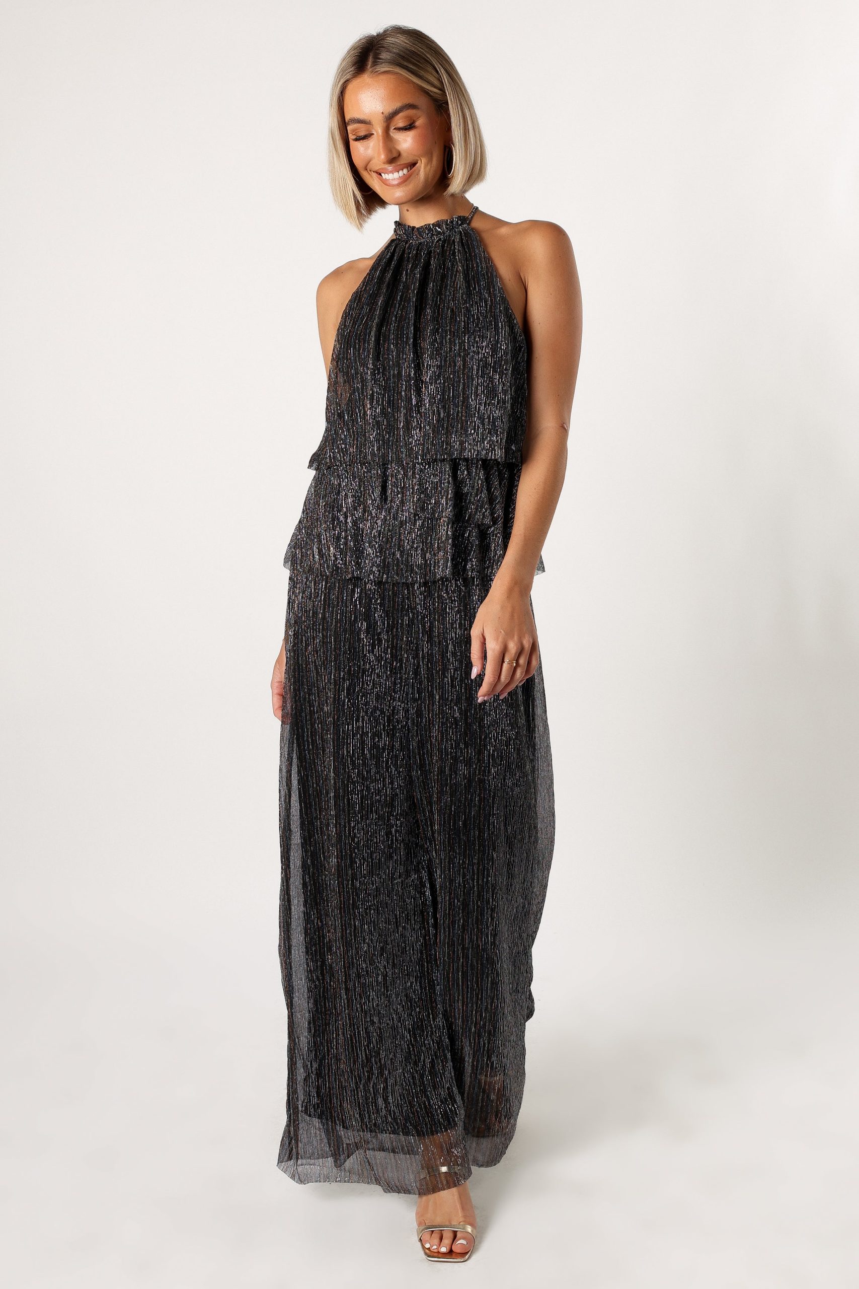 Elly Halter Jumpsuit - Black - Image 5