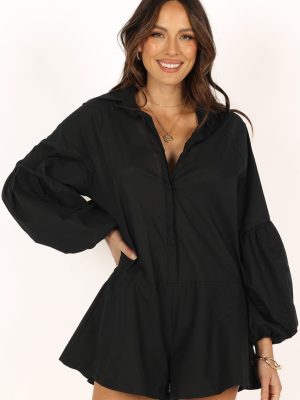 Elsa Romper - Black