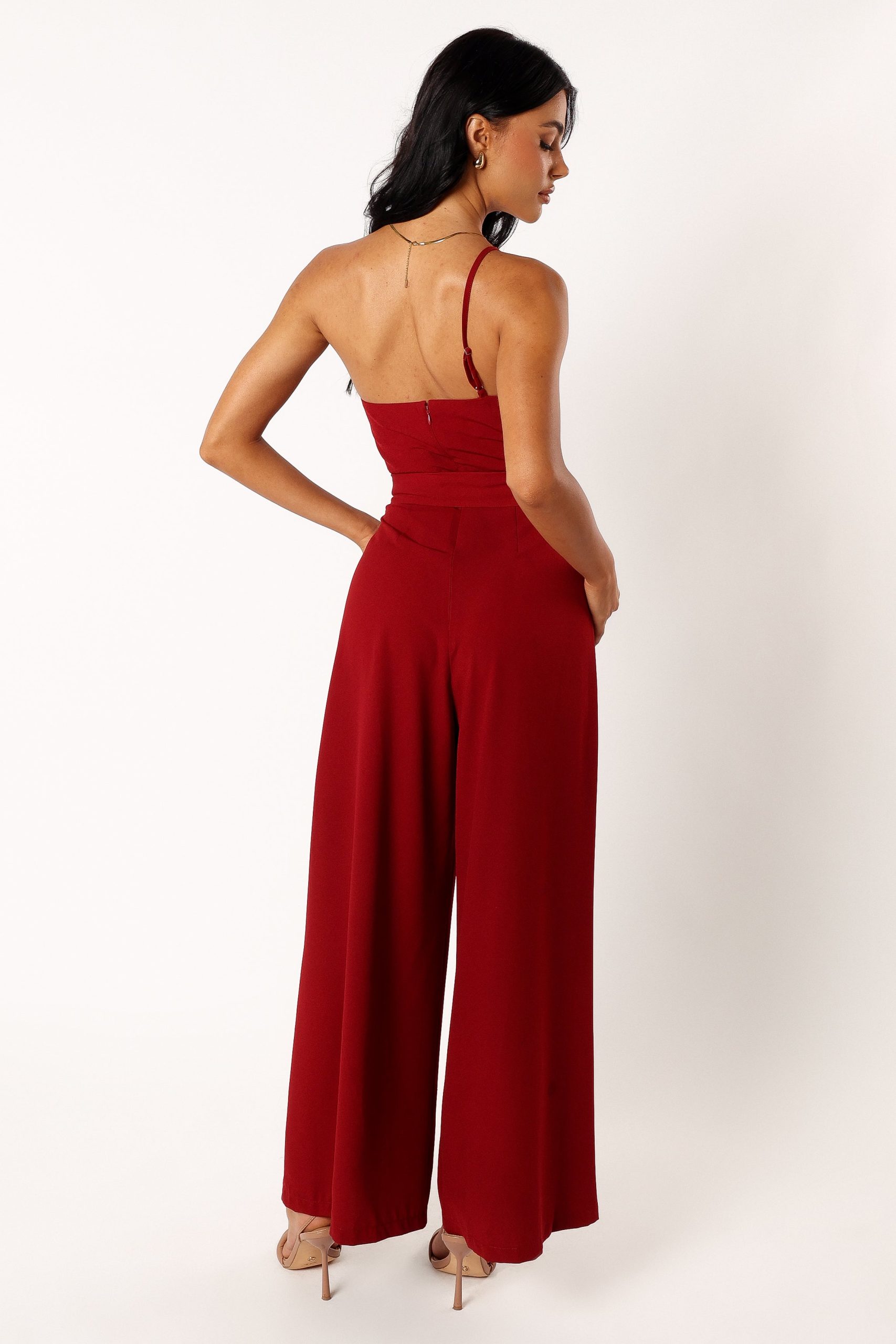 Leyton Jumpsuit - Burgundy - Image 4