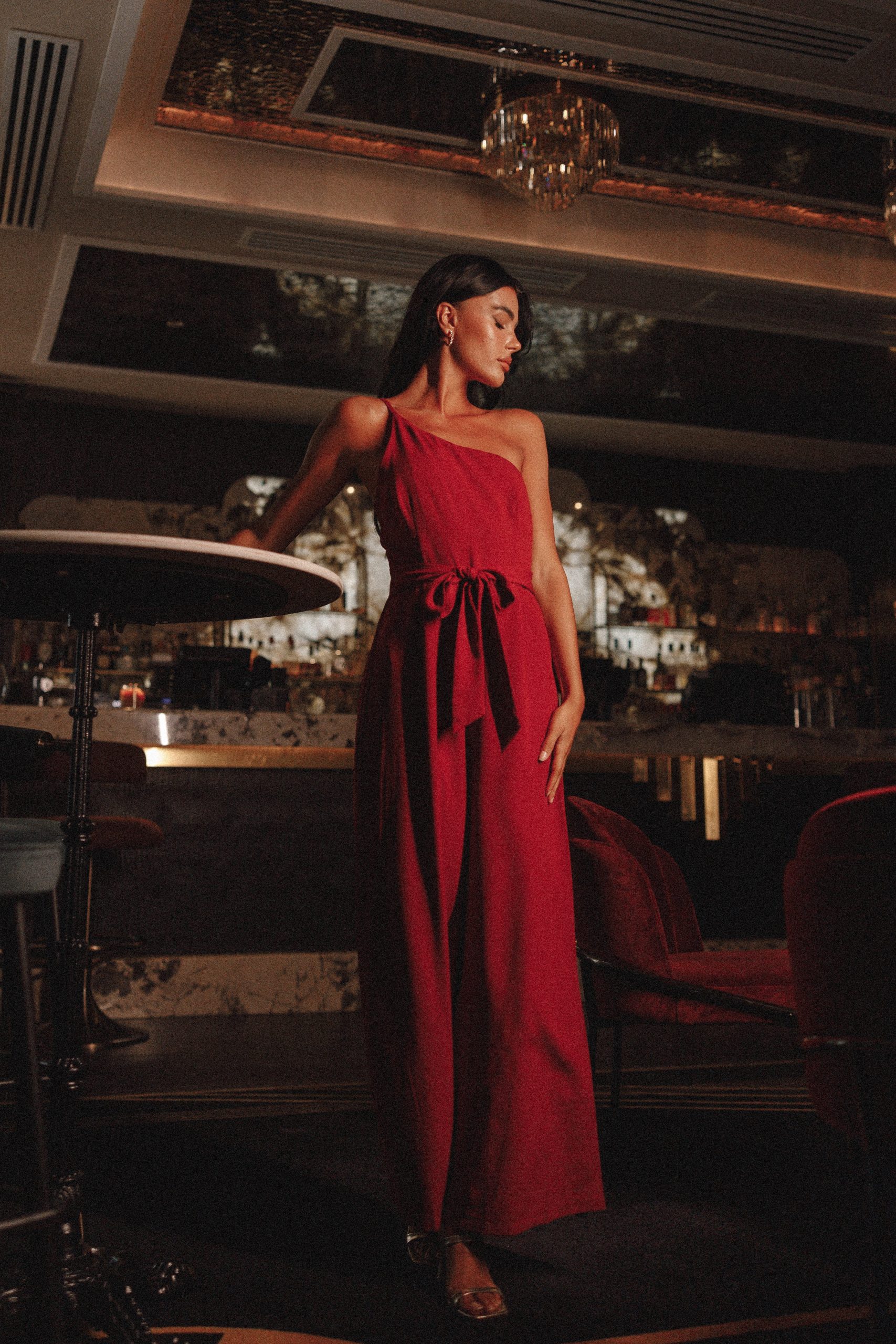 Leyton Jumpsuit - Burgundy - Image 10