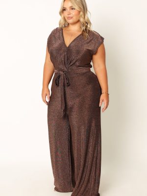 Nora Wide Leg Jumpsuit - Chocolate