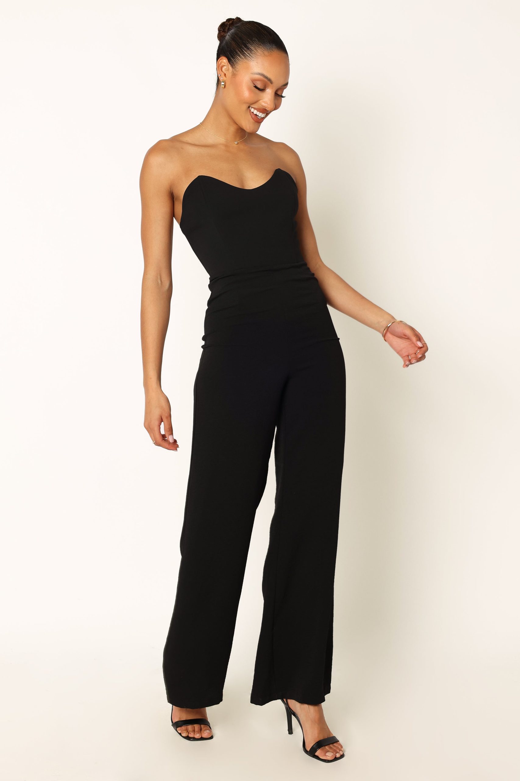 Nyla Sweetheart Jumpsuit - Black - Image 2