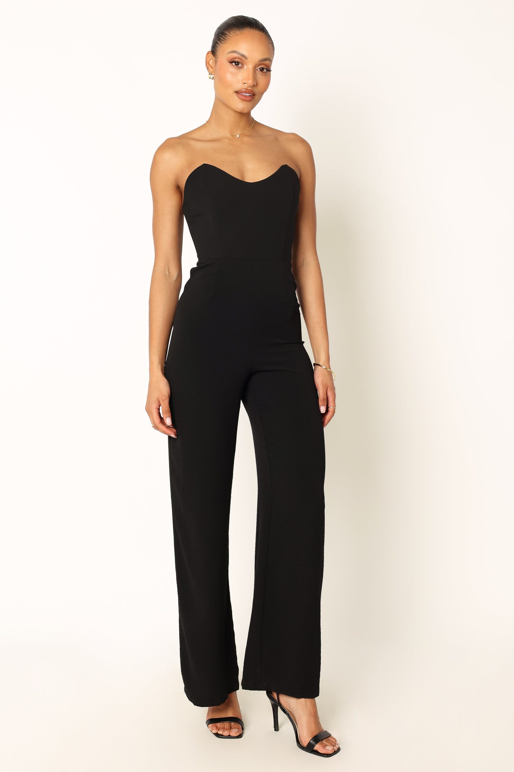 Nyla Sweetheart Jumpsuit - Black - Image 9