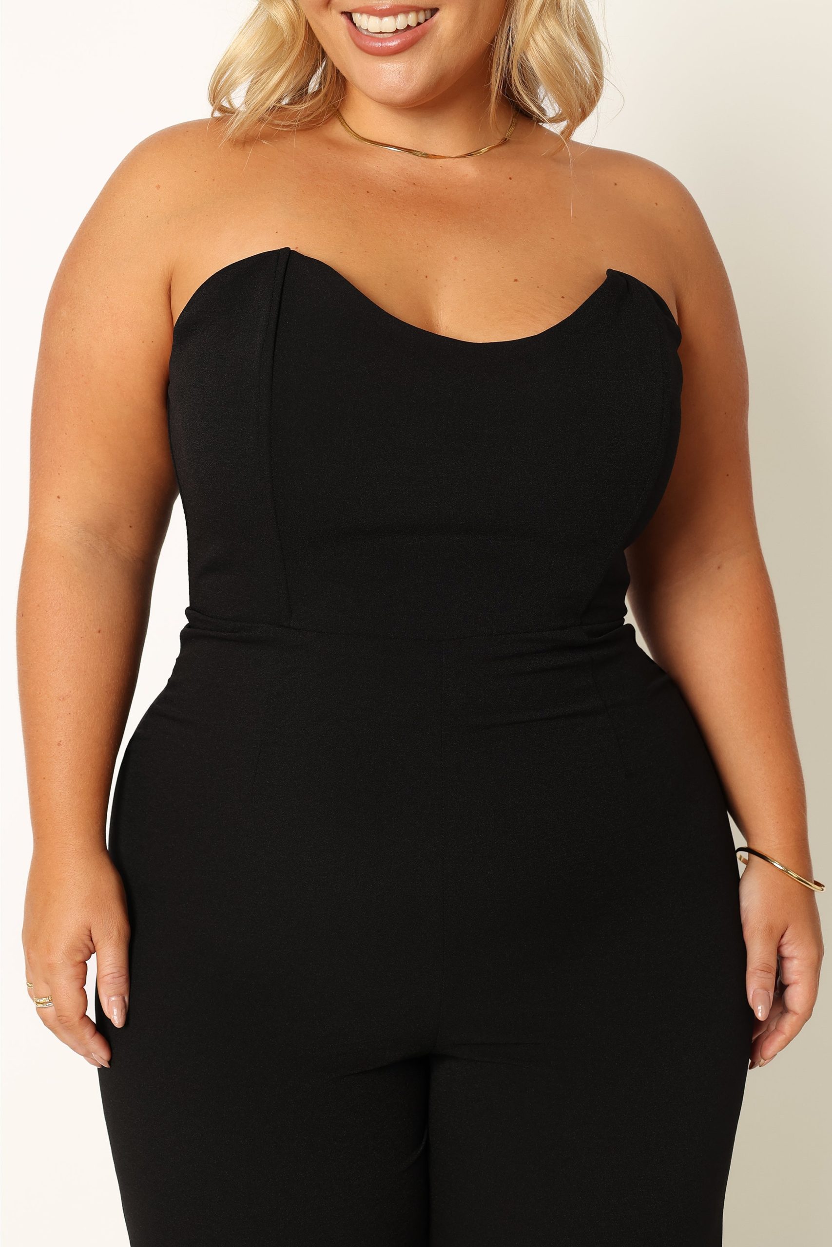 Nyla Sweetheart Jumpsuit - Black - Image 11