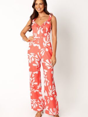 Payton Jumpsuit - Melon White