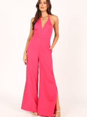 Rumi Wide Leg Jumpsuit - Hot Pink