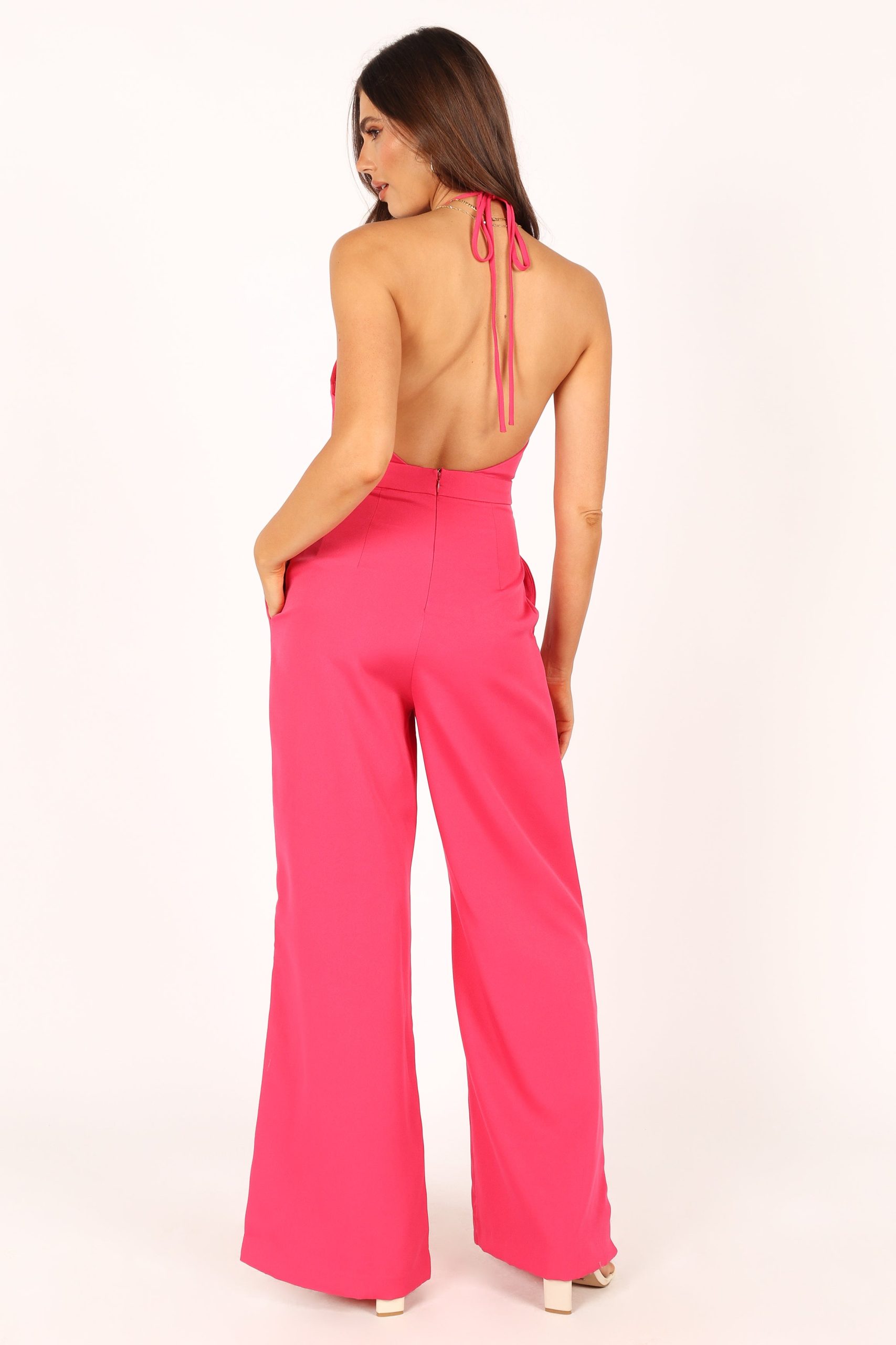 Rumi Wide Leg Jumpsuit - Hot Pink - Image 5