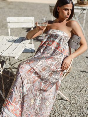 Sarah Strapless Jumpsuit - Multi