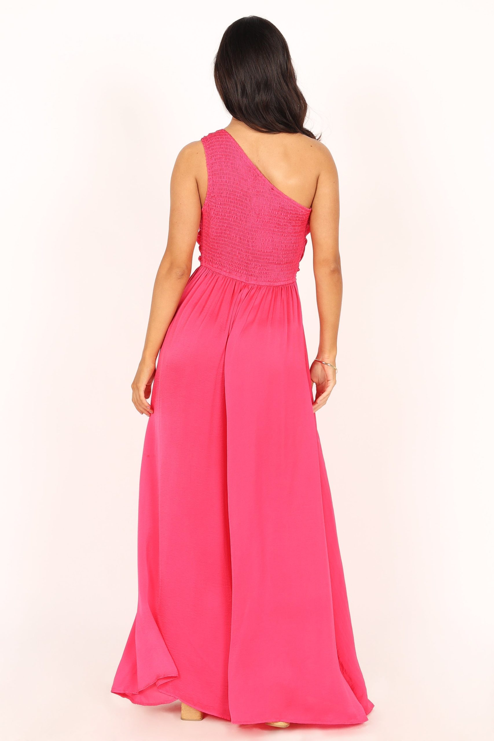 Sunanda One Shoulder Jumpsuit - Fuchsia - Image 5