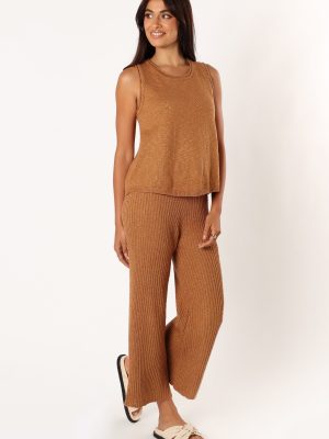 Anna Knitted Set - Brown