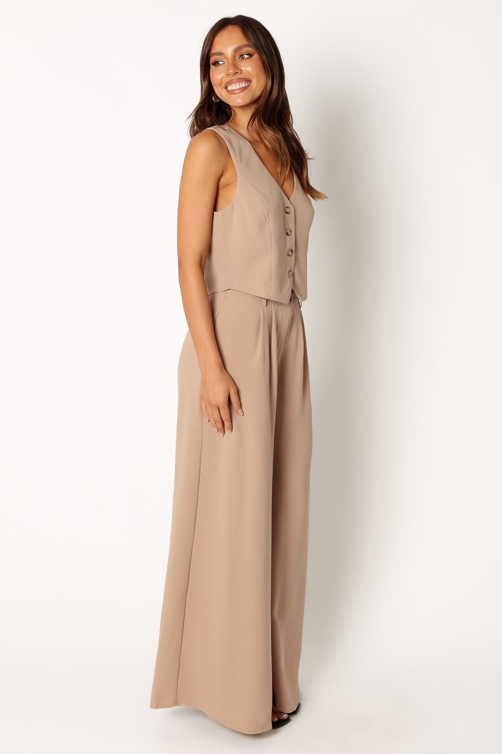 Camille Two Piece Set - Beige - Image 5