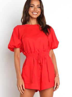 Chelsey Linen Set - Red