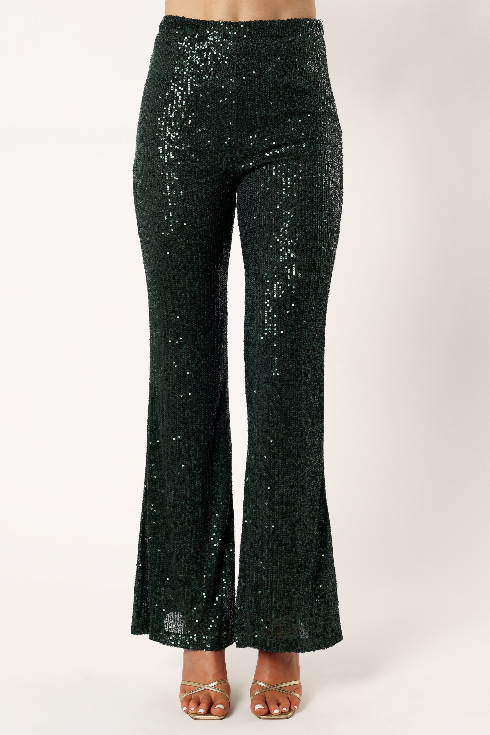 Darcy Sequin Two Piece Pant Set - Hunter Green - Image 4