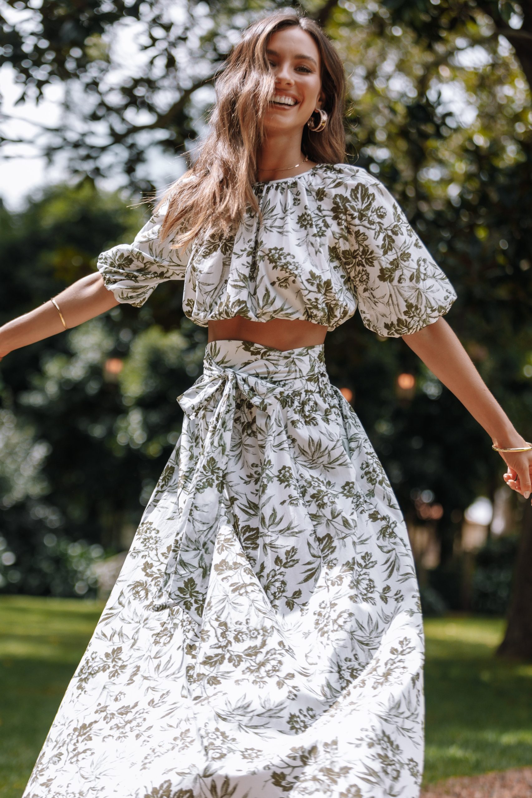 Delilah Set - Green Floral - Image 3