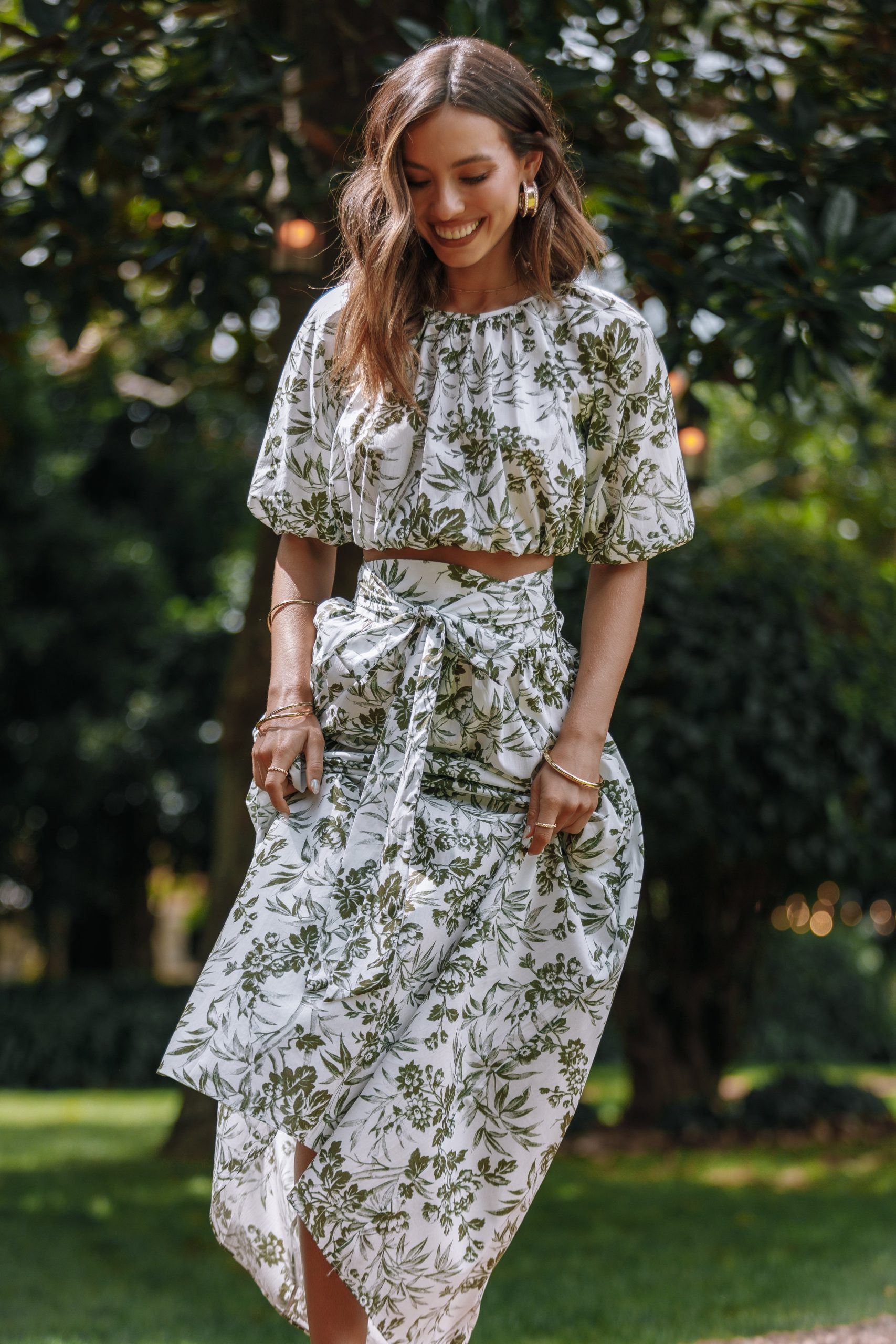 Delilah Set - Green Floral - Image 4