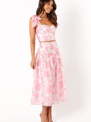 Elle Two Piece Set - Pink Floral