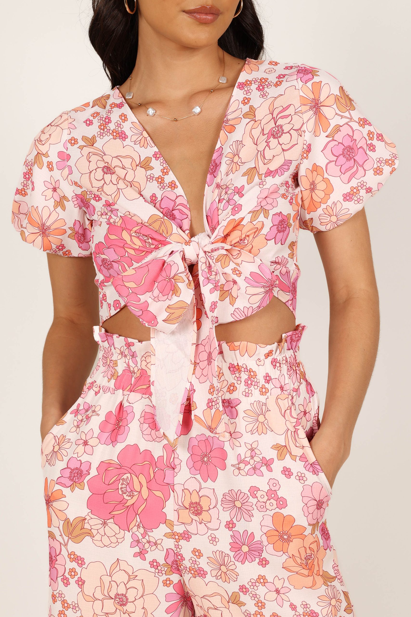 Matilda Top & Pant Set - Pink Floral - Image 2