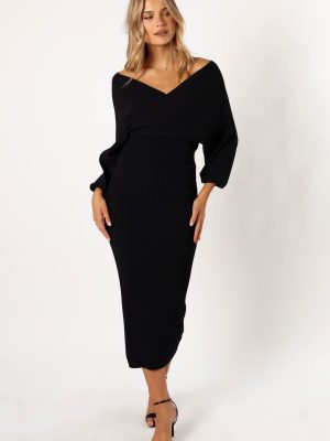 Sharnie Knitted Set - Black