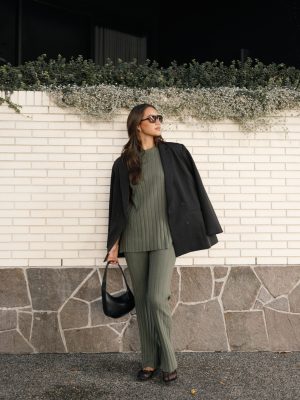 Silvie Knitted Set - Olive