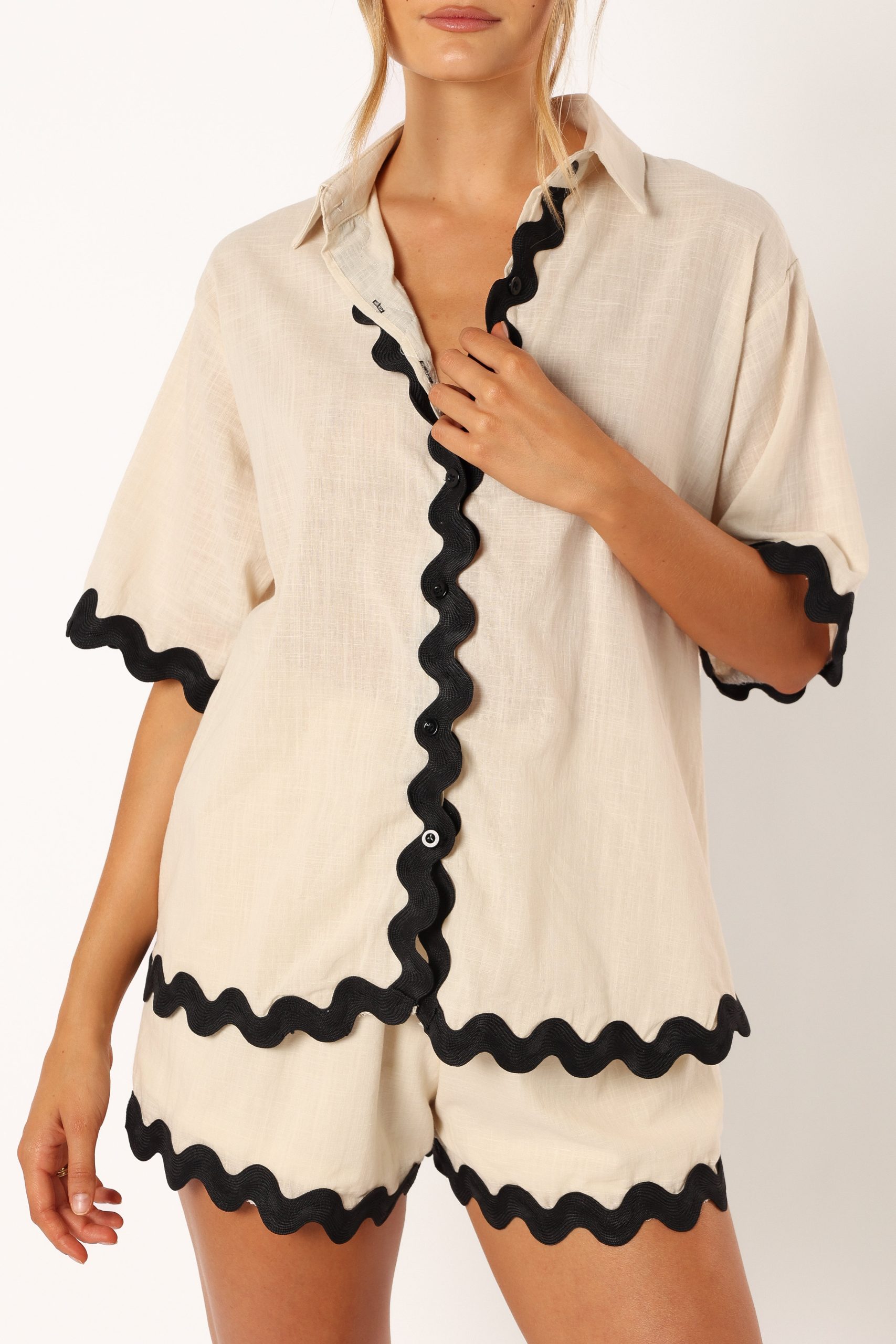 Wilson Short Set - Cream Black - Image 12