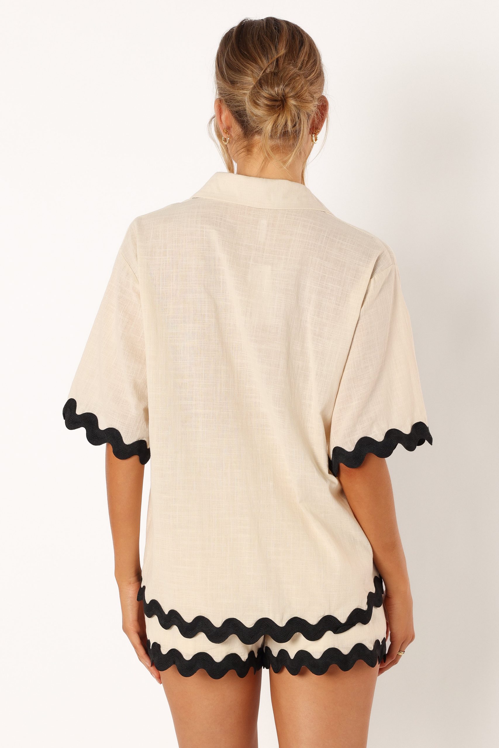 Wilson Short Set - Cream Black - Image 7