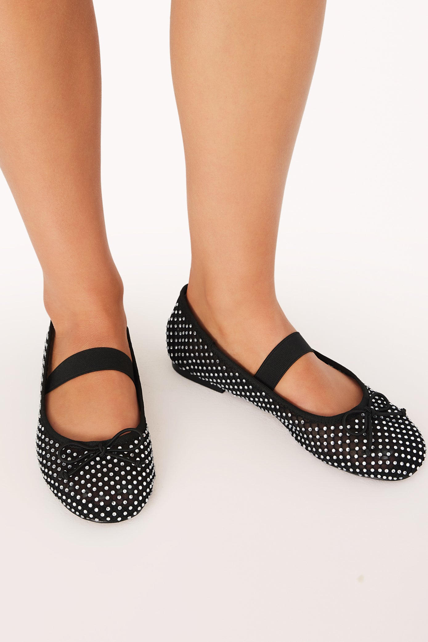 Edda Flats - Black/Diamante - Image 3