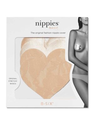 Nippies Basics Adhesive Nipple Covers Heart - Creme
