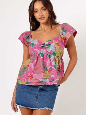 Annalise Top - Pearly Purple