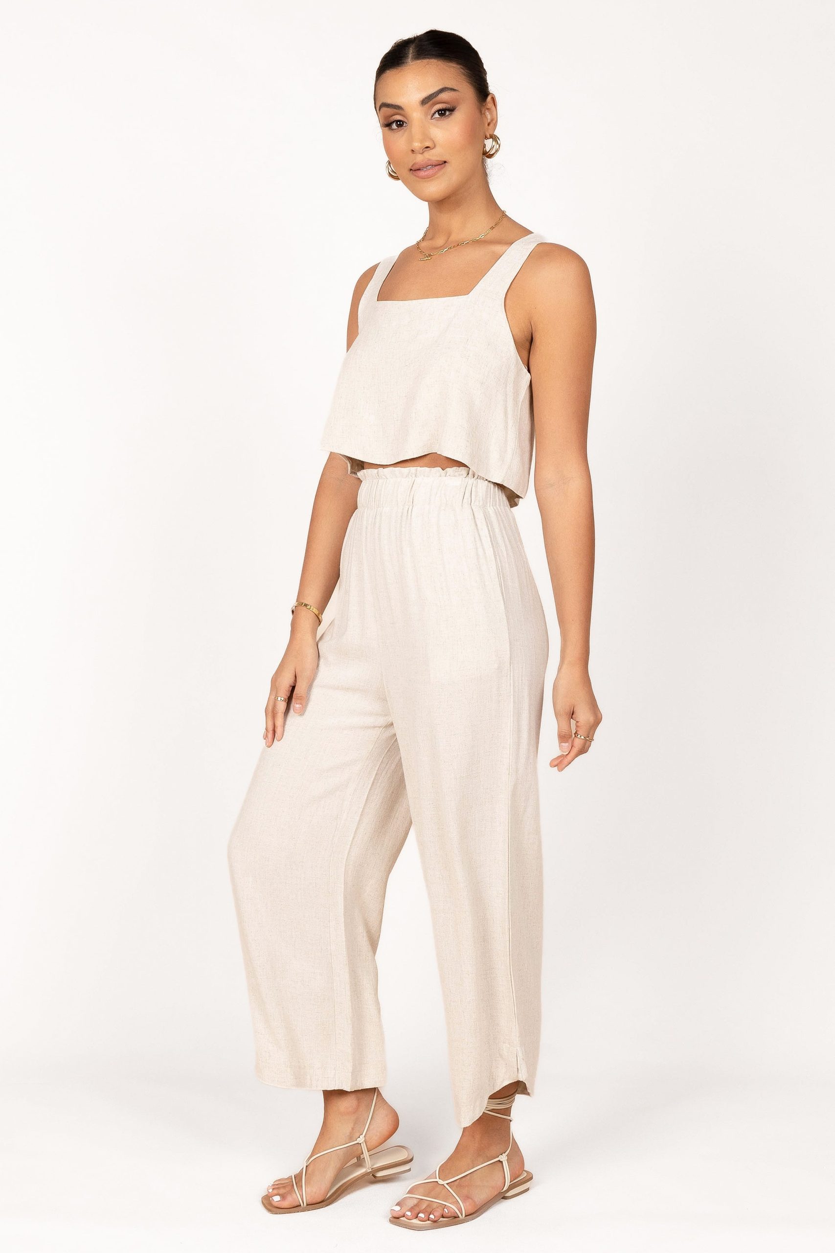 Eleanor Cropped Top - Beige - Image 7