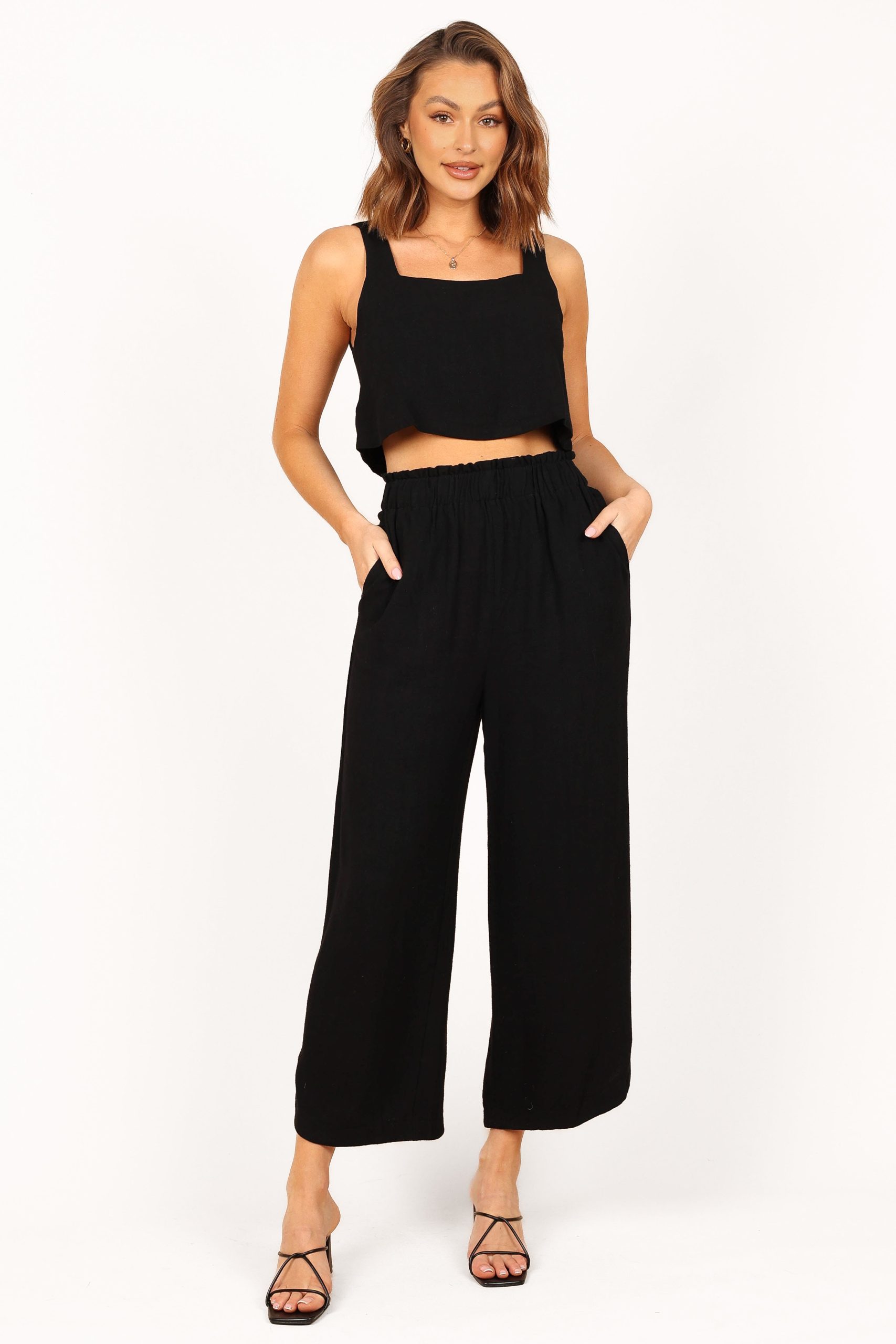 Eleanor Cropped Top - Black - Image 2