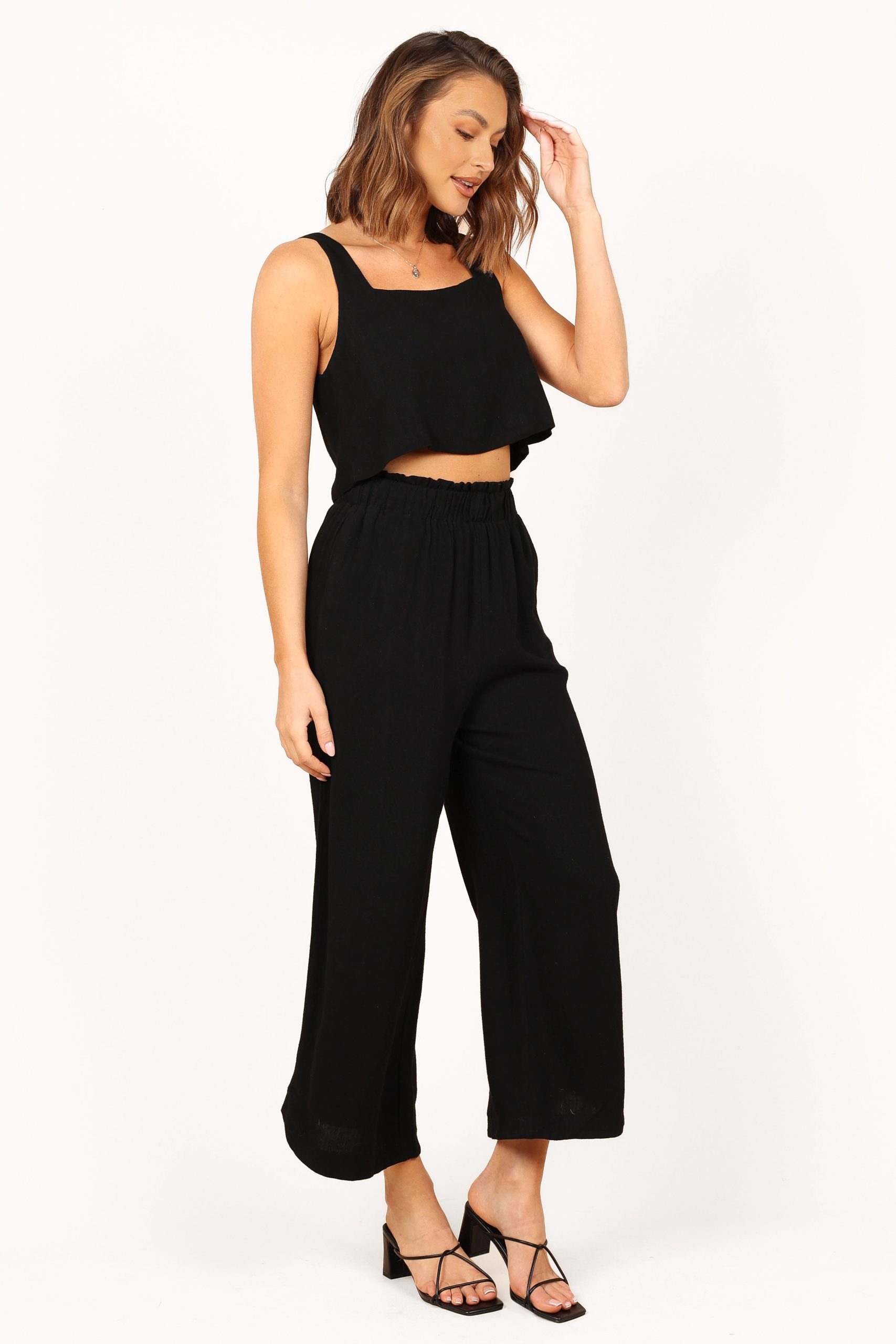 Eleanor Cropped Top - Black - Image 3