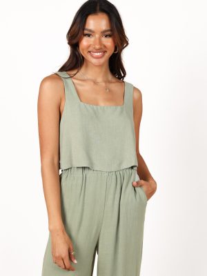 Eleanor Cropped Top - Green