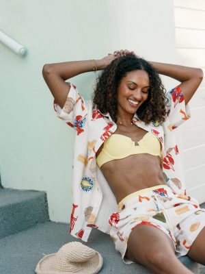 Hampton Top - Cream Multi