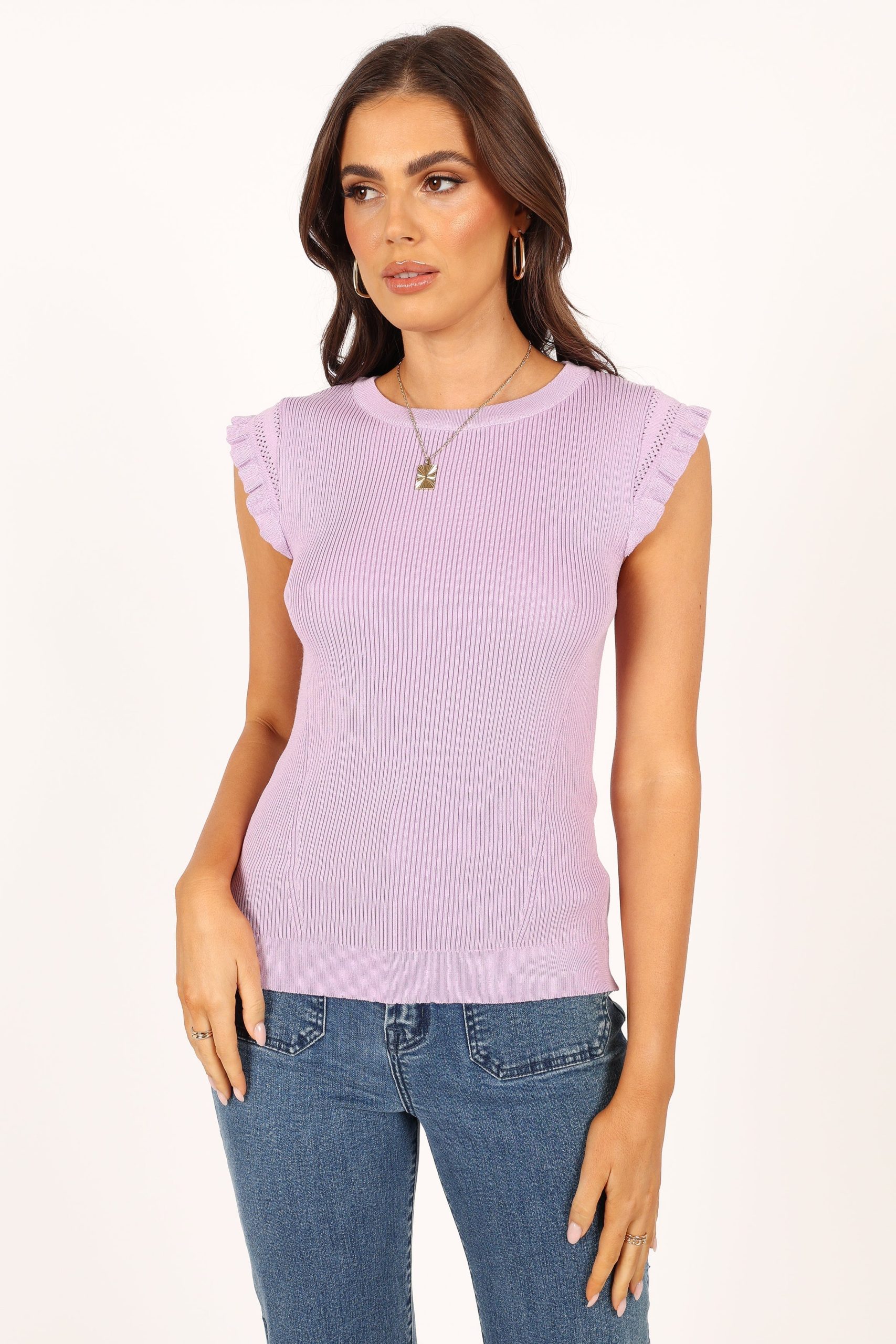 Henderson Knit Top - Lilac - Image 8