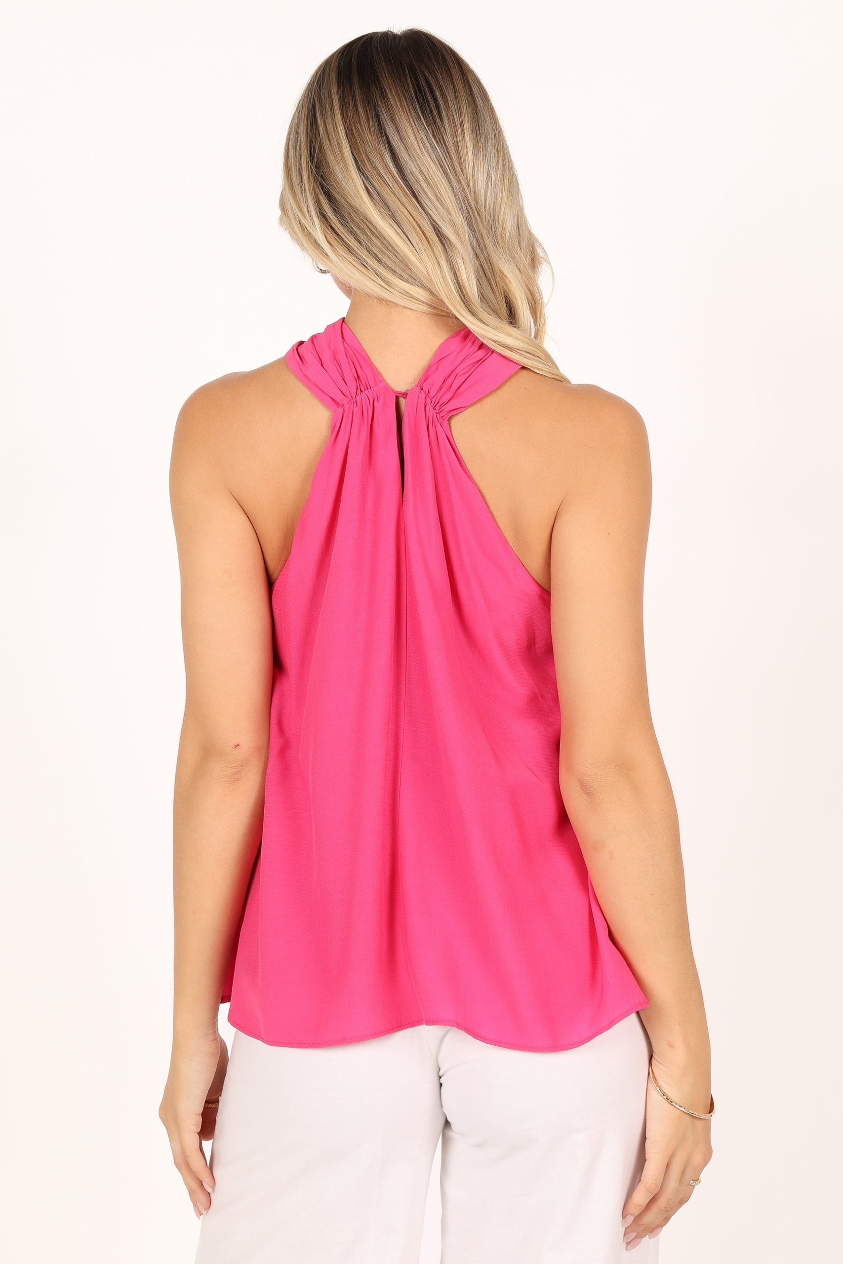 Jilly Halter Top - Hot Pink - Image 2